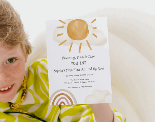 First birthday party invitation - Digital Doc Inc