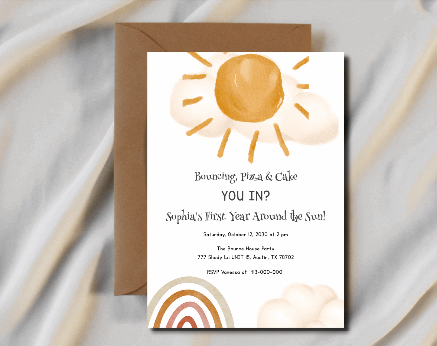 First birthday party invitation - Digital Doc Inc