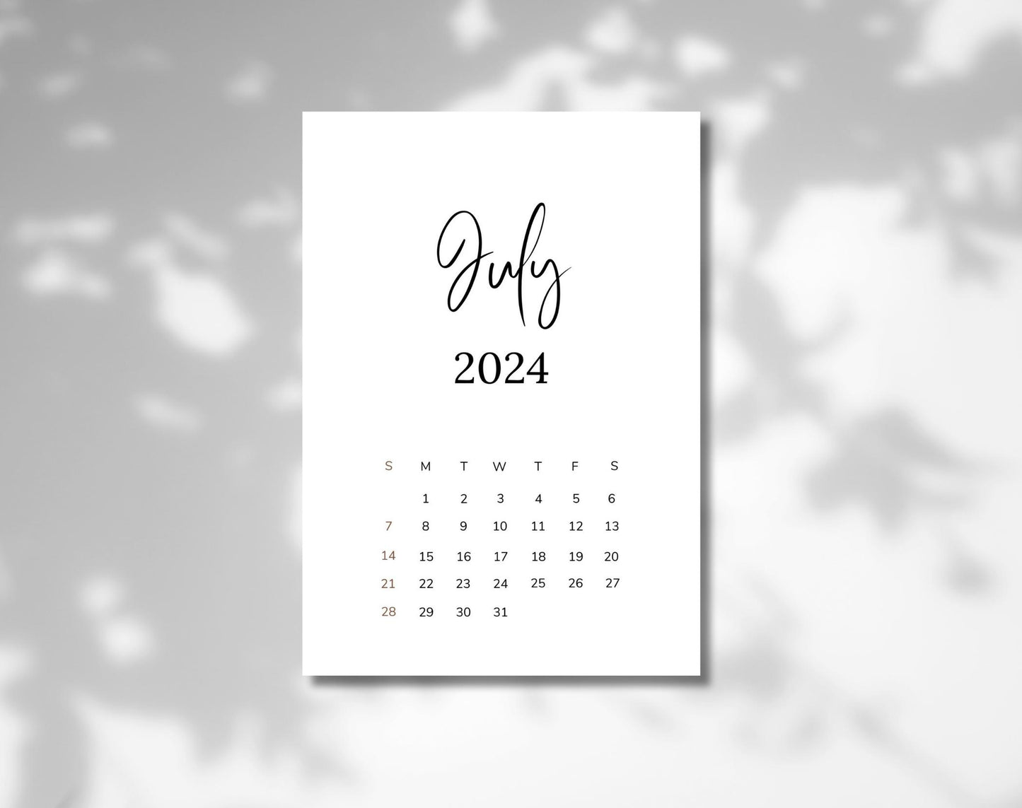 2024 Calendar Printable