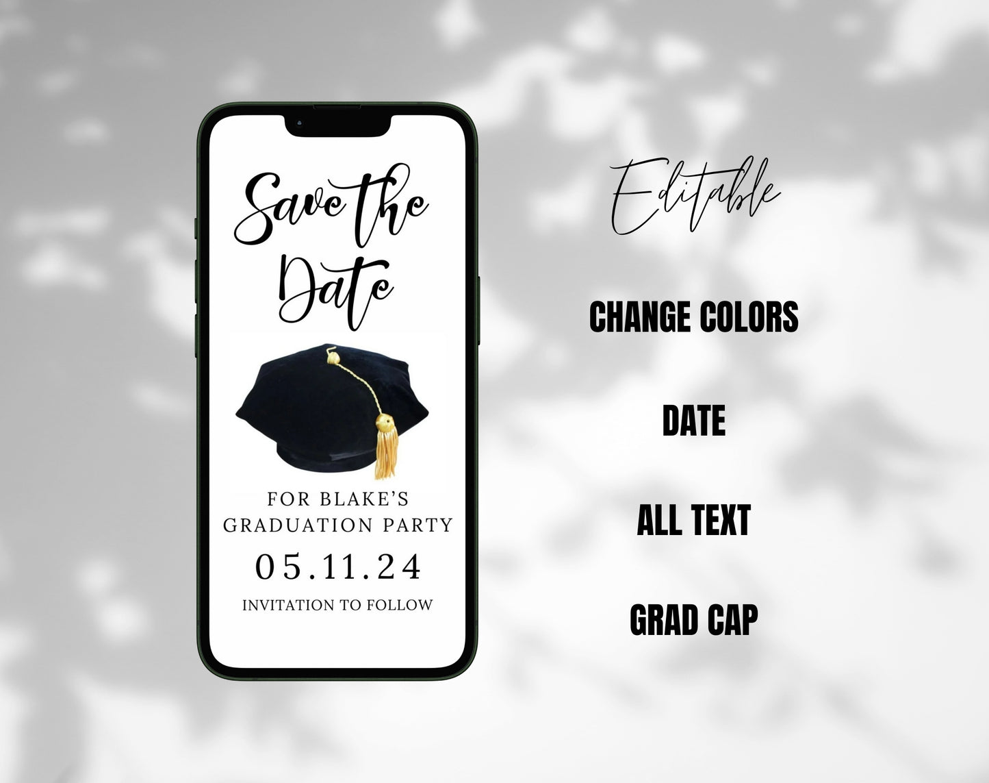 Graduation Save the Date Video Invitation
