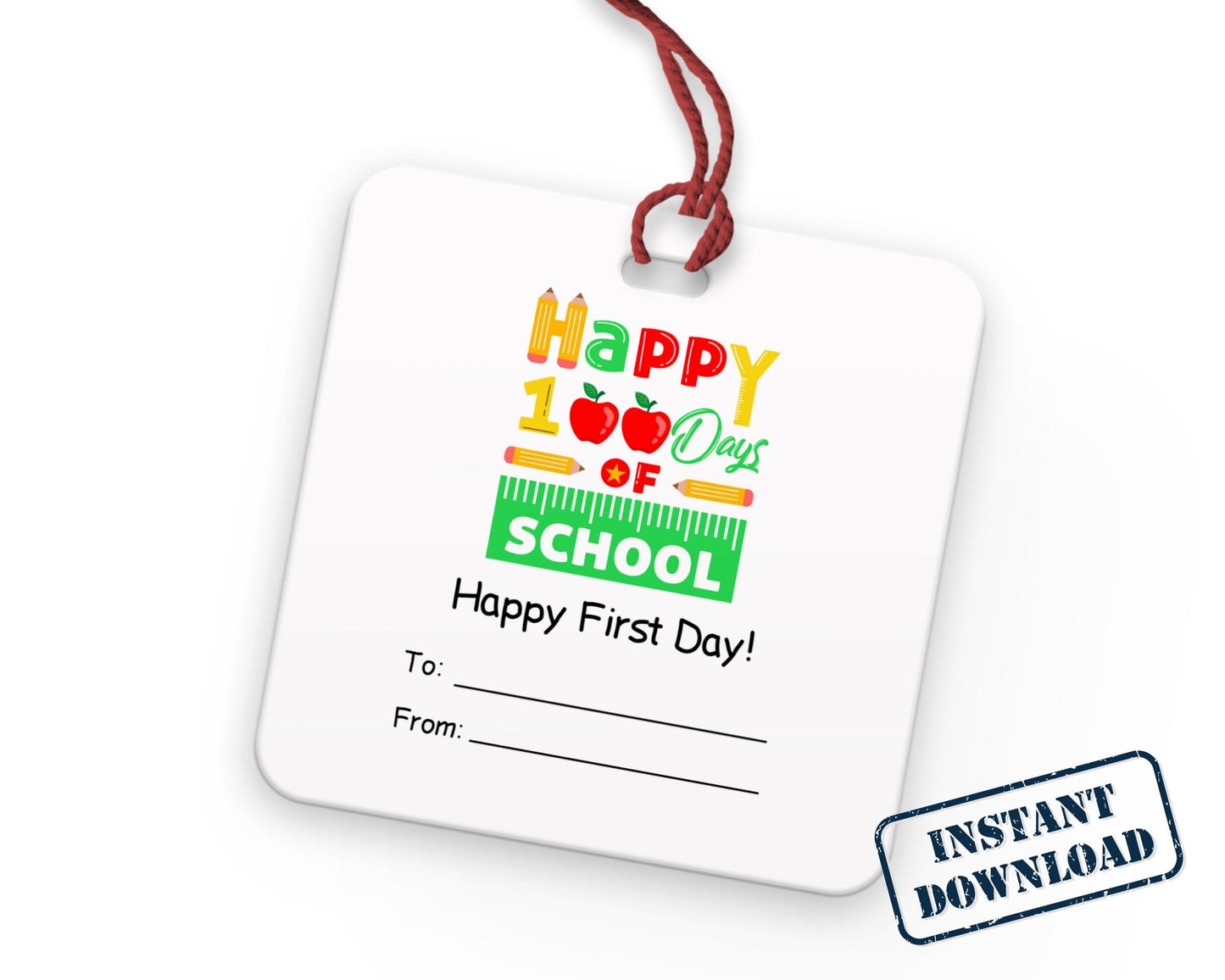 Teacher Gift Tag Personalizable - Digital Doc Inc
