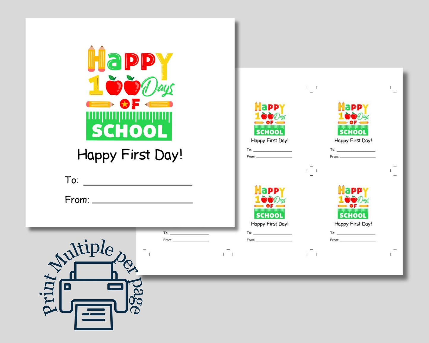 Teacher Gift Tag Personalizable - Digital Doc Inc