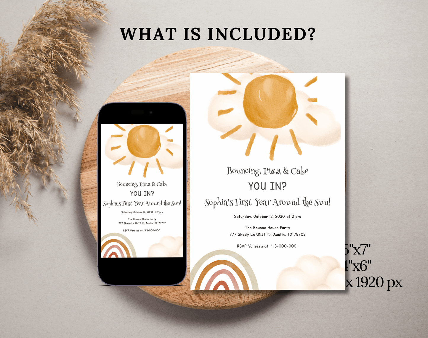 First birthday party invitation - Digital Doc Inc