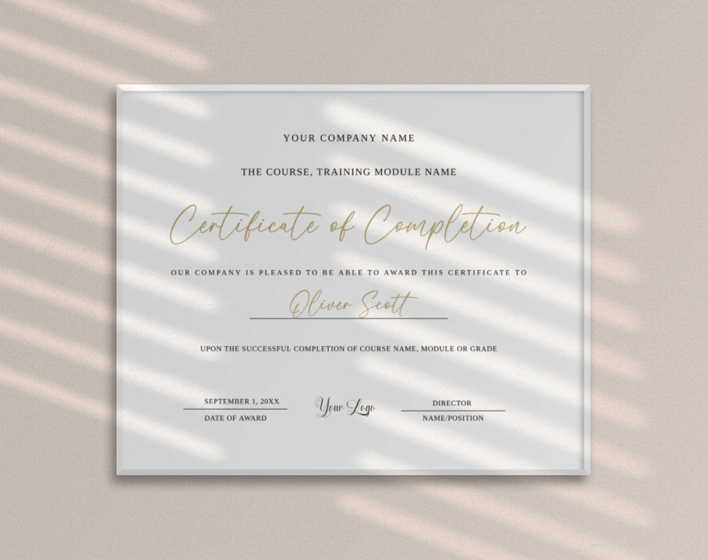 Award Certificate Design - Digital Doc Inc