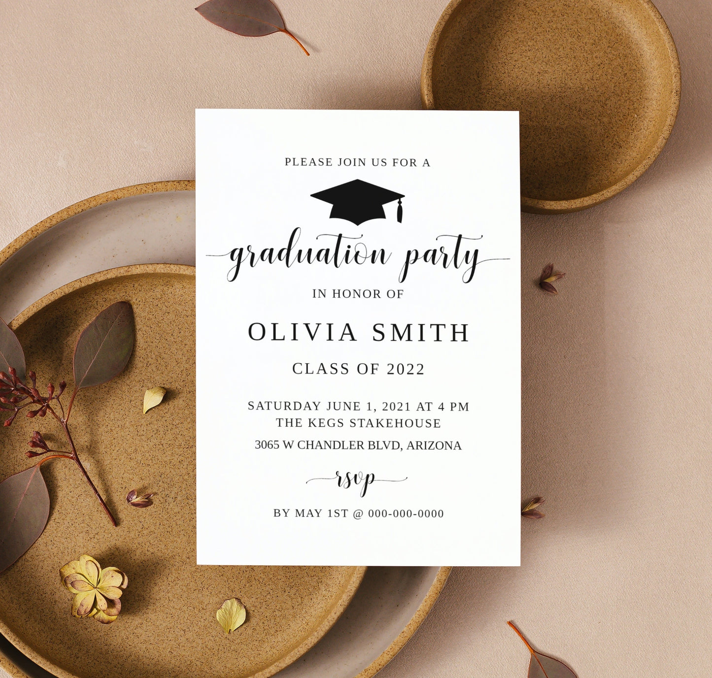 Invitation Printing - 10 Invites with white envelopes - Any Invitation Design - 4x6