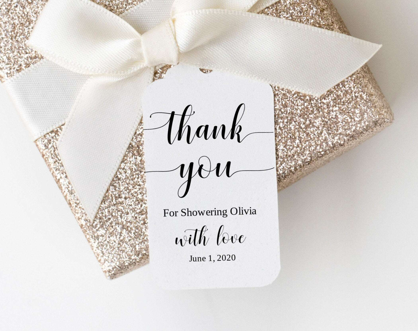 Bridal Shower Thank You Tag Instant Download