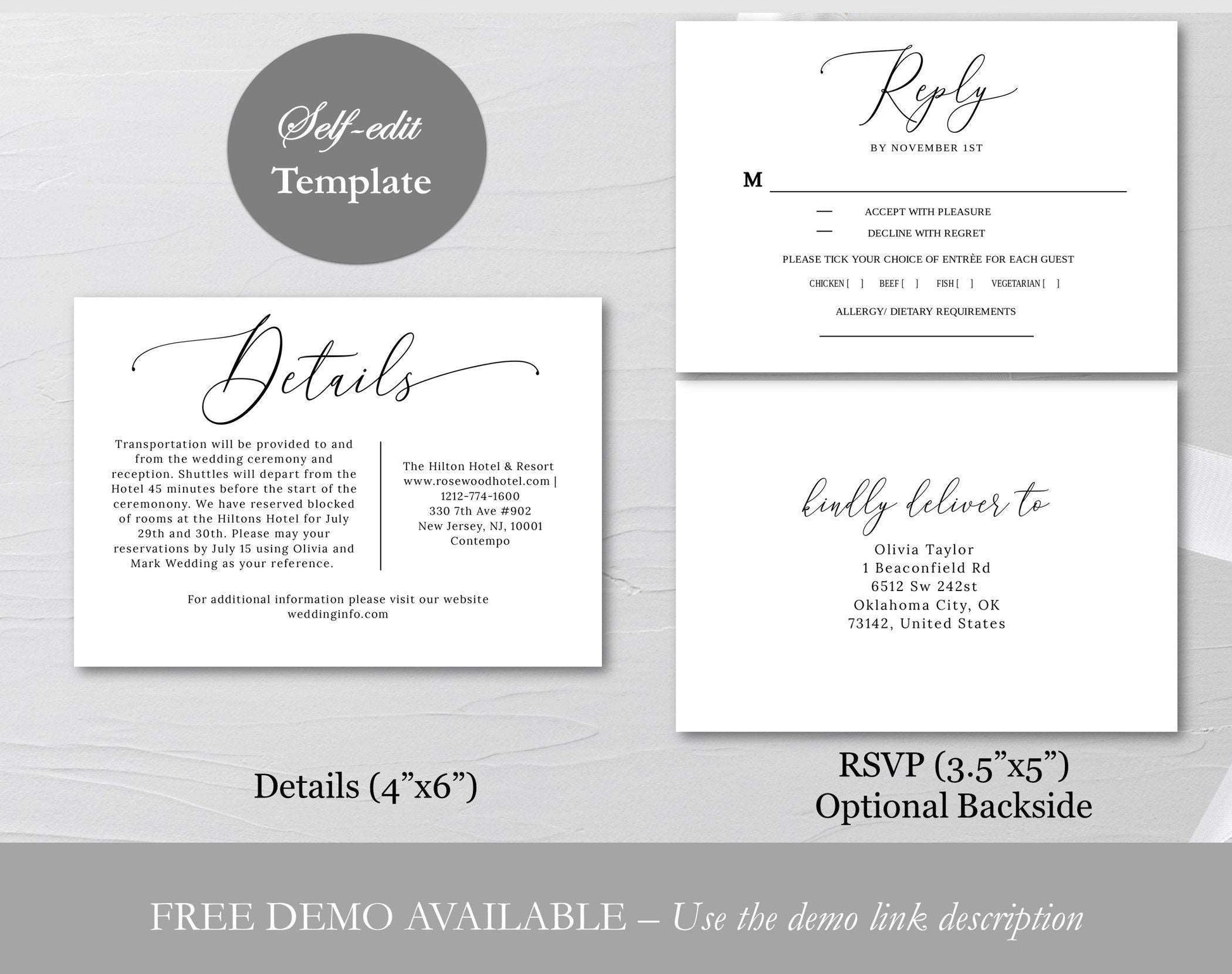 Nothing Fancy Just Love Wedding Invitation - Digital Doc Inc
