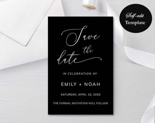 Black & White Save The Date - Digital Doc Inc