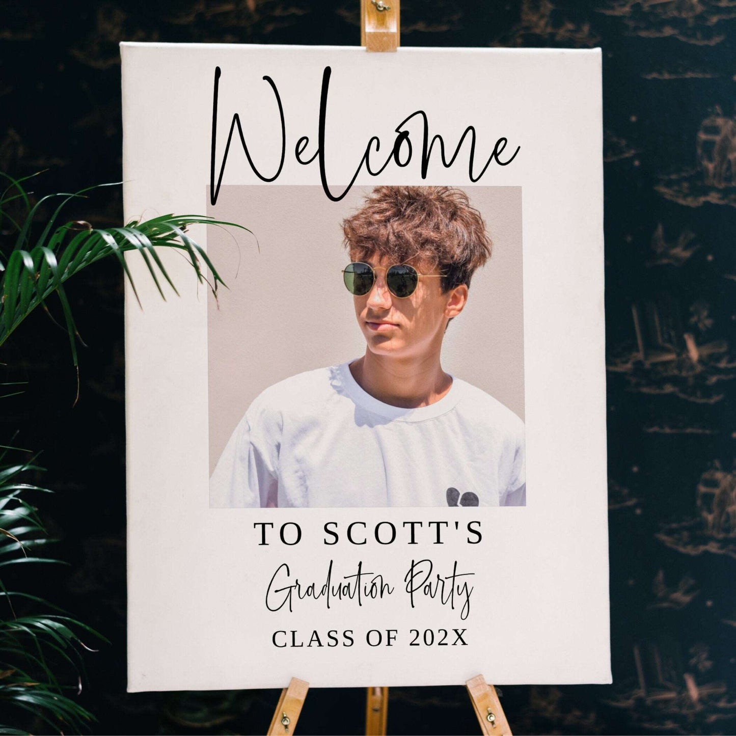 Graduation Decor Welcome Party Sign Template Class of 2023 Instant Download Grad Party Editable Printable Custom Sign