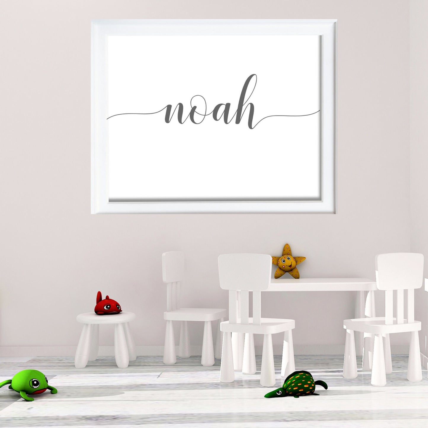 Baby Nursery Name Sign Decor