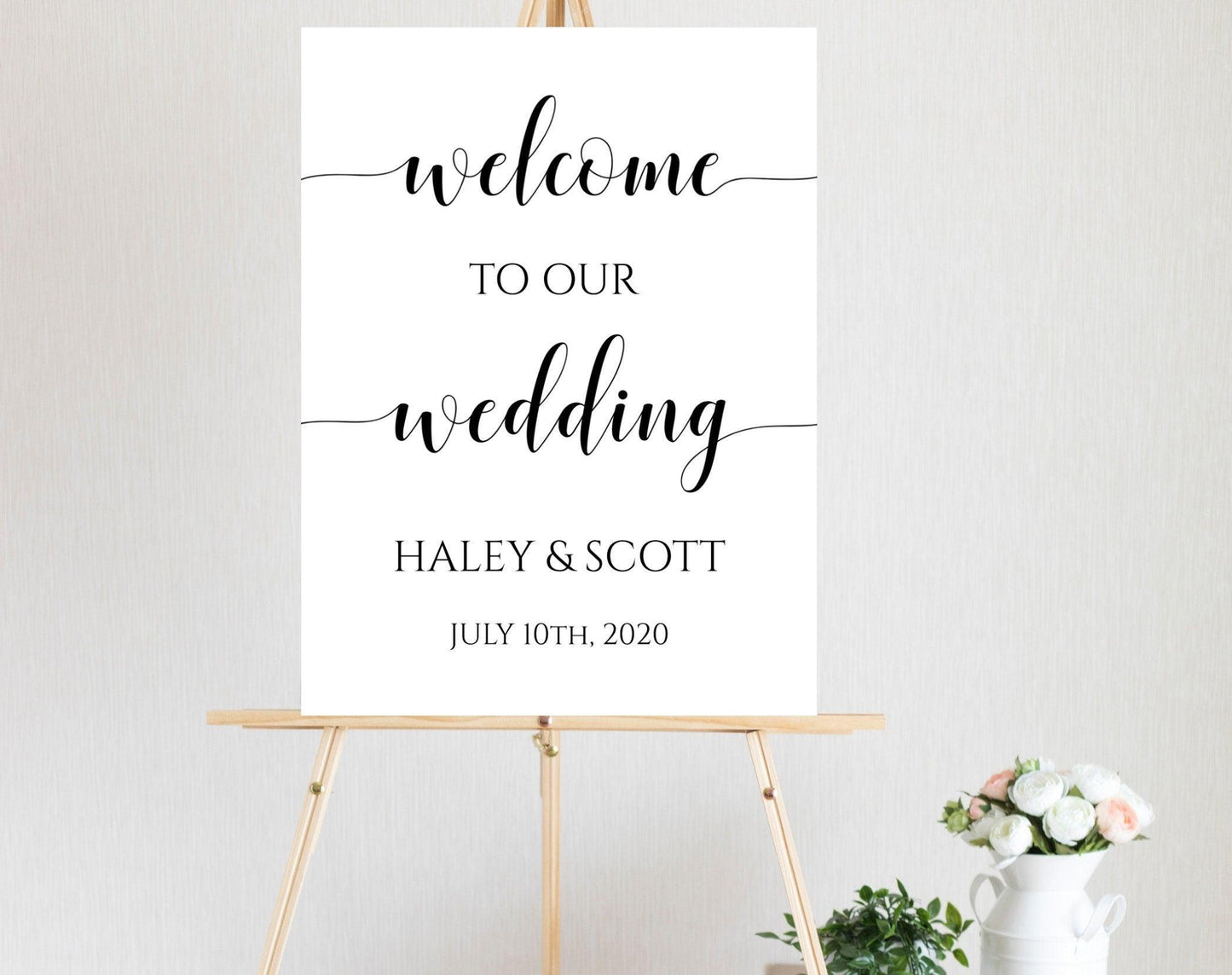 Wedding Welcome Sign Template - Digital Doc Inc