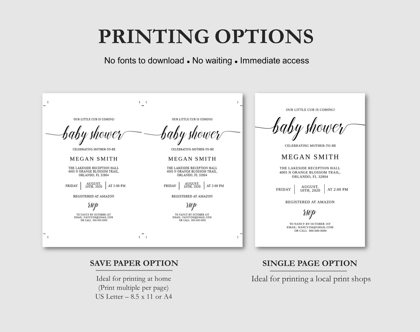 Baby Shower Invitation
