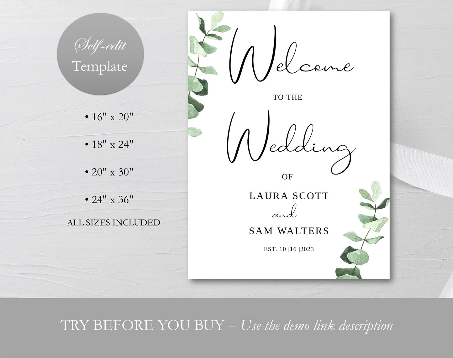 Welcome Sign Template