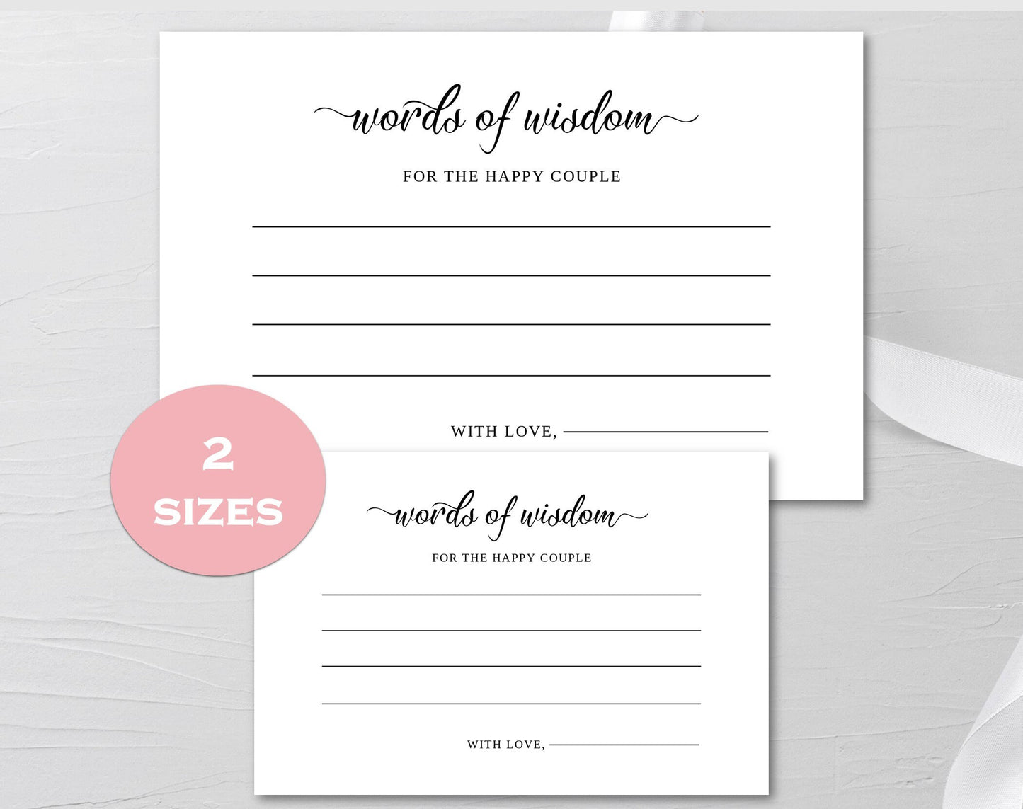 Advice For The Happy Couple Printable