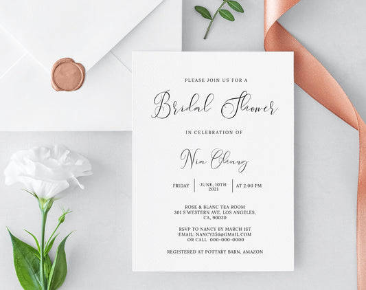 Bridal Shower Invitation Template