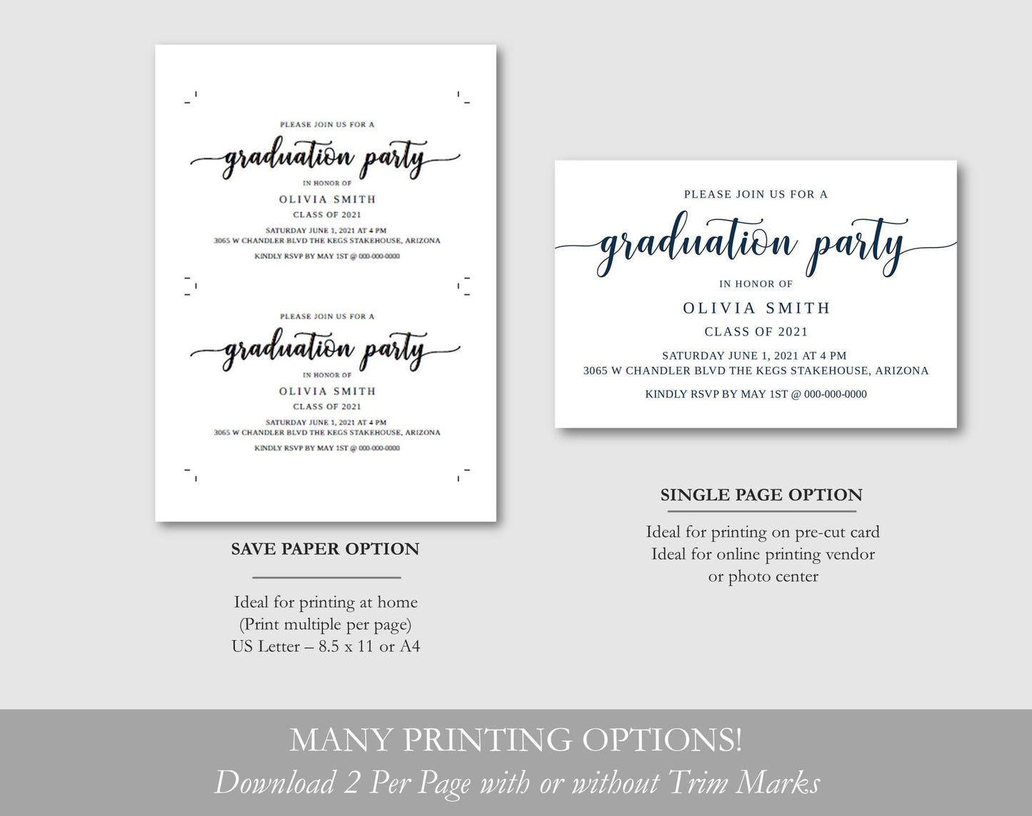 Graduation Card Template