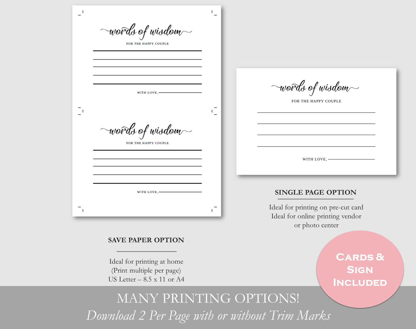 Wedding Details Card