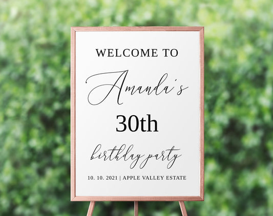 Birthday Party Welcome