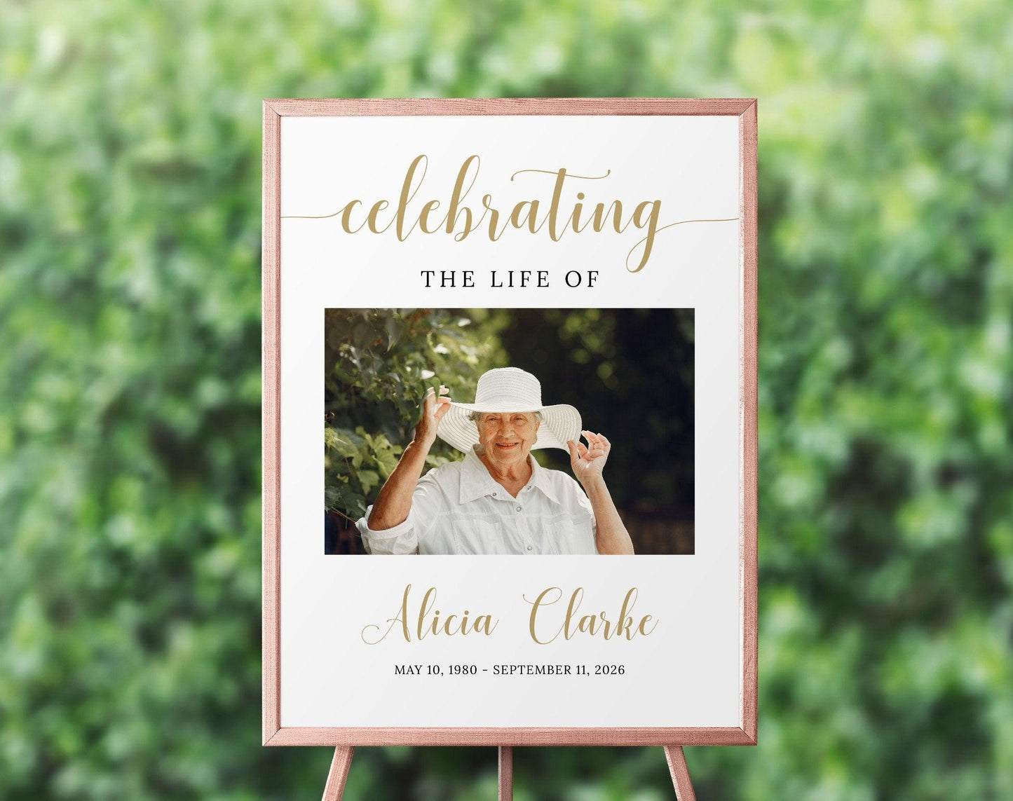 Memorial Sign Editable Template - Digital Doc Inc