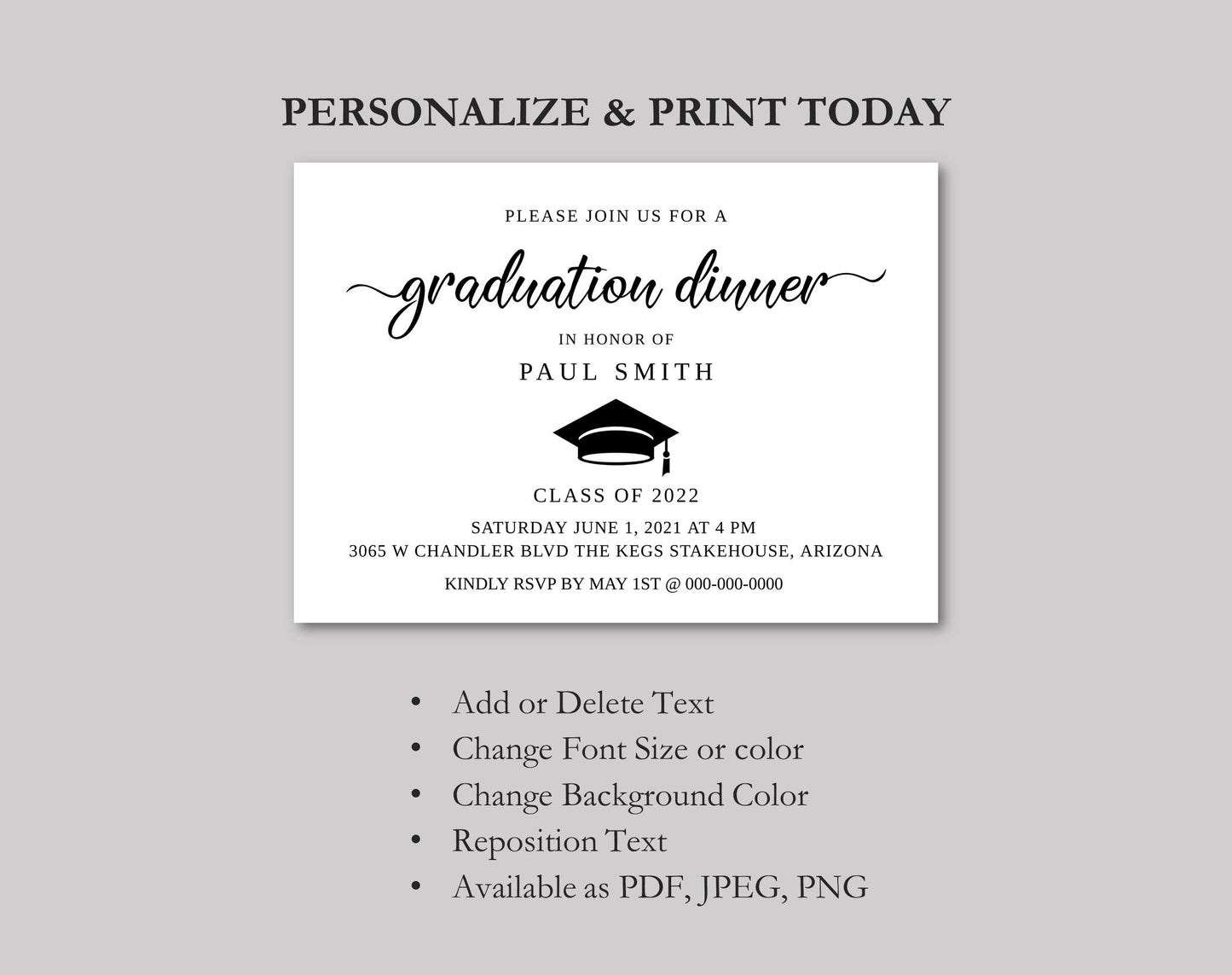 Graduation Announcement Invitation