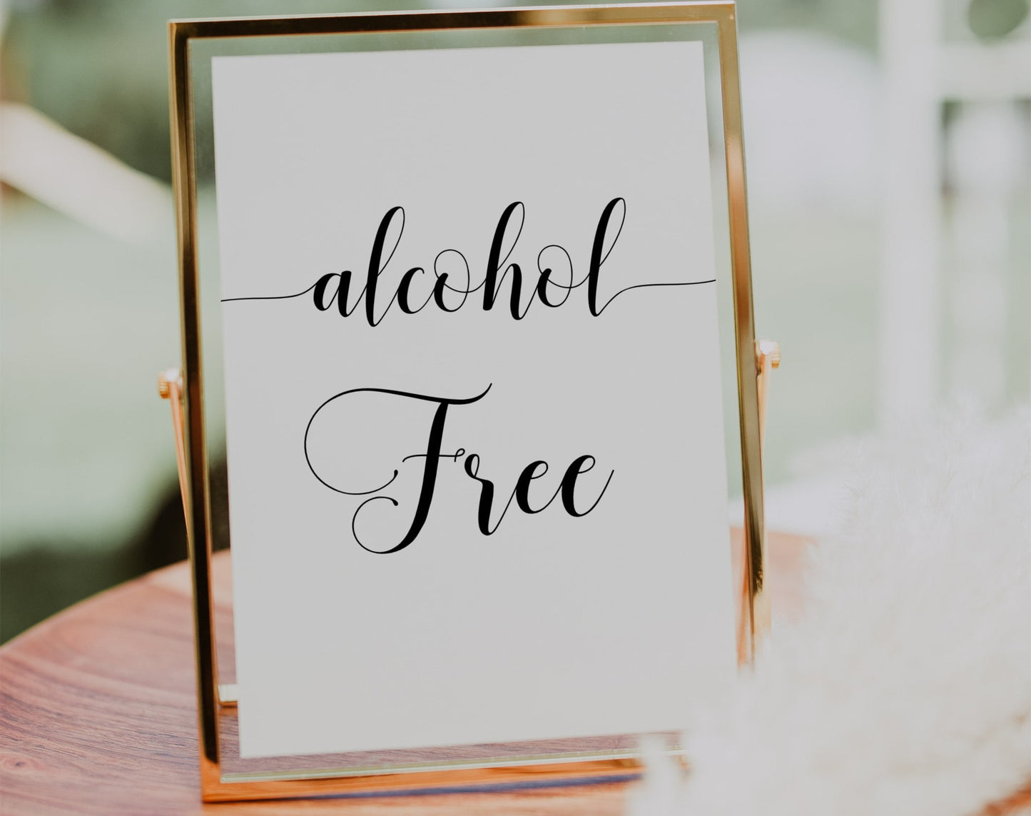 Non-Alcoholic Beverage Party Sign - Digital Doc Inc