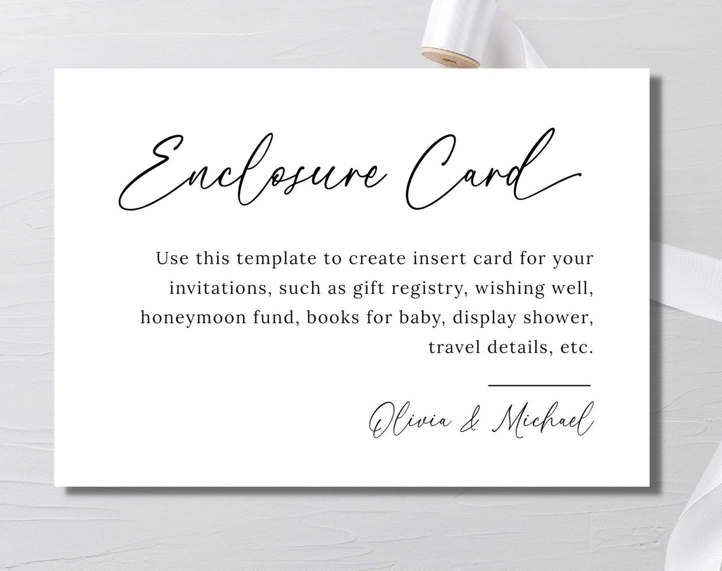 Party Invitation Enclosure