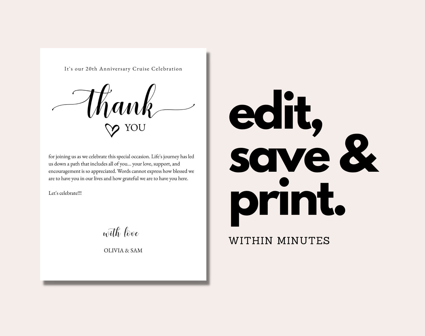 Weekend Anniversary Itinerary Template - Digital Doc Inc