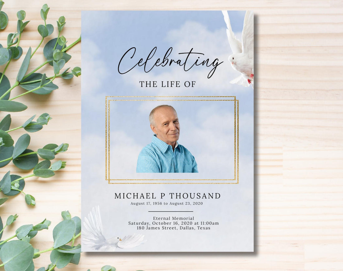 10 Reasons to Choose Digital Funeral Templates | Editable Celebration of Life Designs
