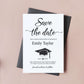 Save the date graduation editable template share using text, email or print