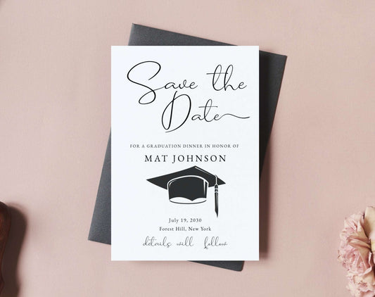 Save The Date Graduation - Digital Doc Inc