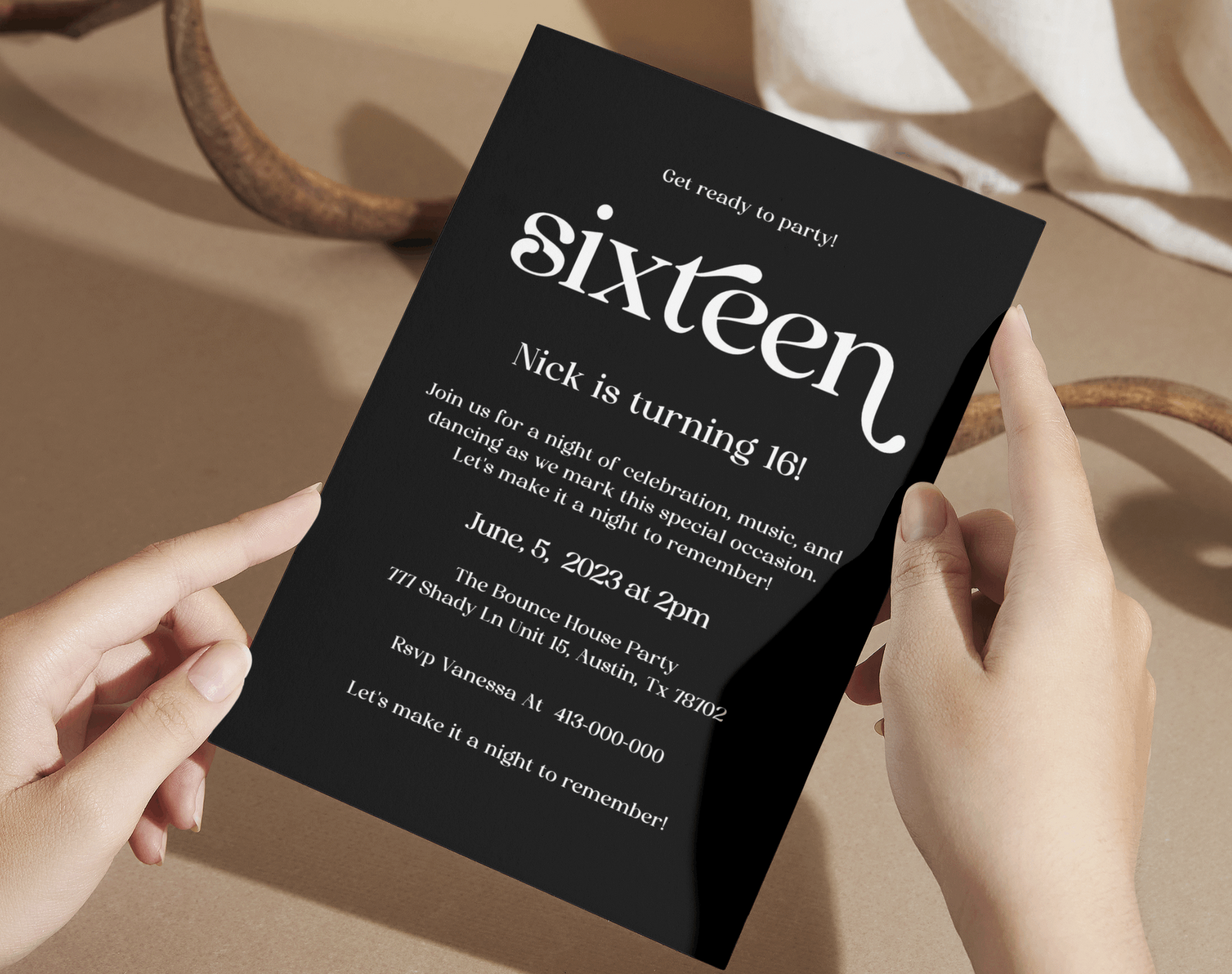 Quinceañera Sweet 16 Invitation - Digital Doc Inc