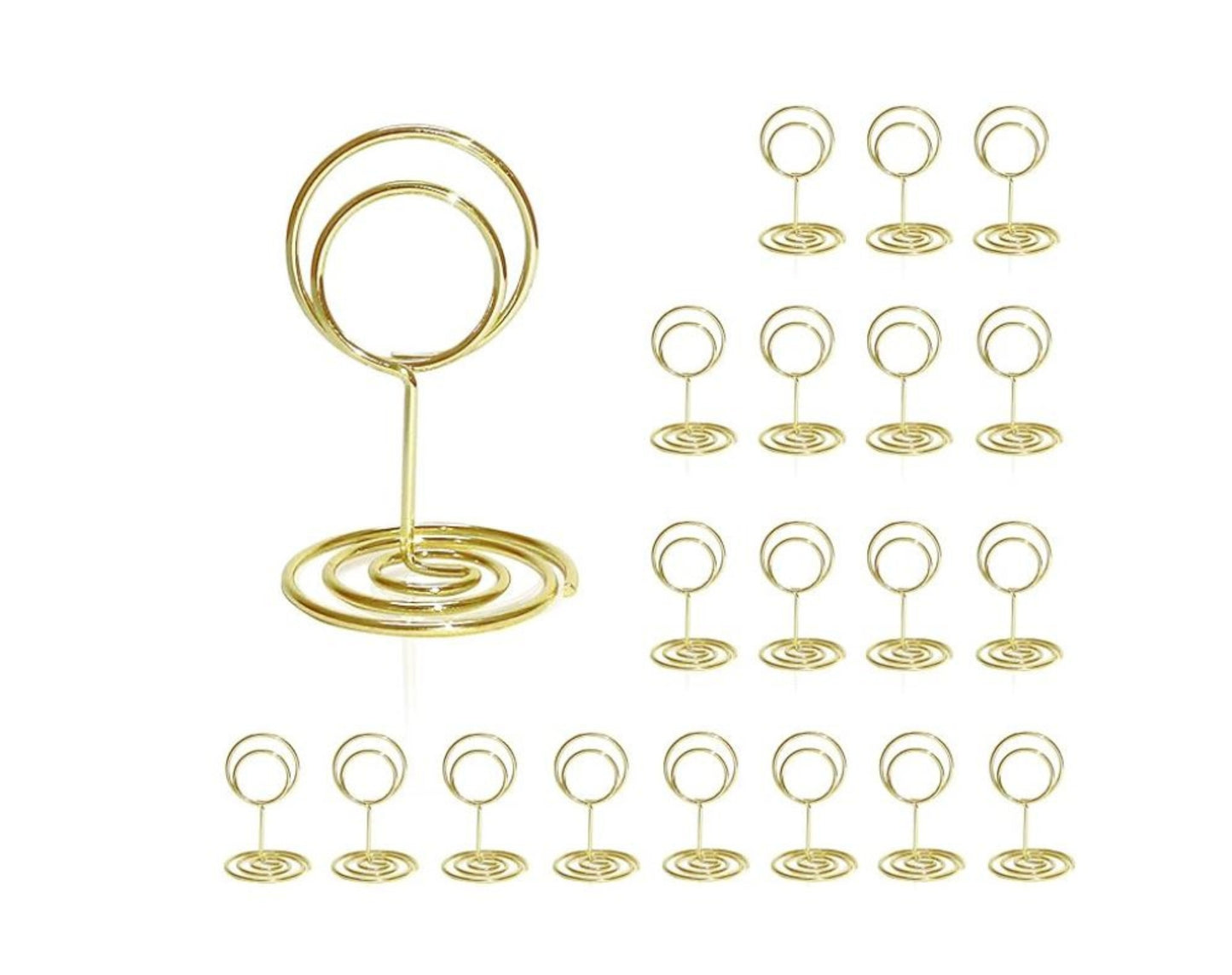 Wedding Gold Table Numbers Stand Holders - Pack of 10