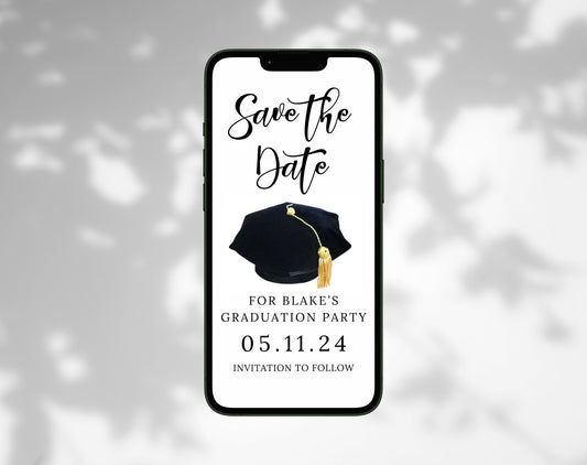 Graduation Save the Date Video Invitation