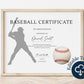 Baseball Certificate Design Template - Digital Doc Inc