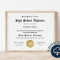 Homeschool High School Diploma Template - Digital Doc Inc