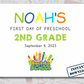 First Day of School Back to School Sign Editable Printable Sign - Digital Doc Inc