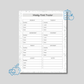 Food Tracker | Weekly & Monthly Meal Log | Printable PDF Planner Digital Download