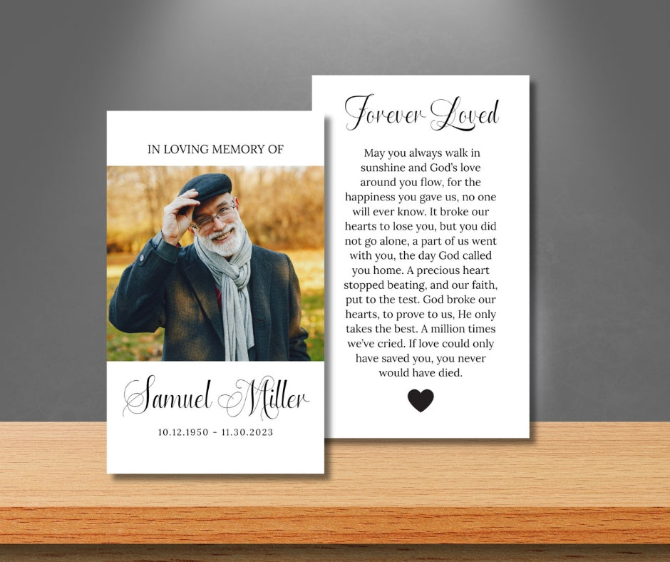 Prayer Card Funeral - Digital Doc Inc