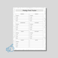 Food Tracker | Weekly & Monthly Meal Log | Printable PDF Planner Digital Download