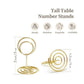 Wedding Gold Table Numbers Stand Holders - Pack of 10