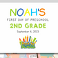 First Day of School Back to School Sign Editable Printable Sign - Digital Doc Inc