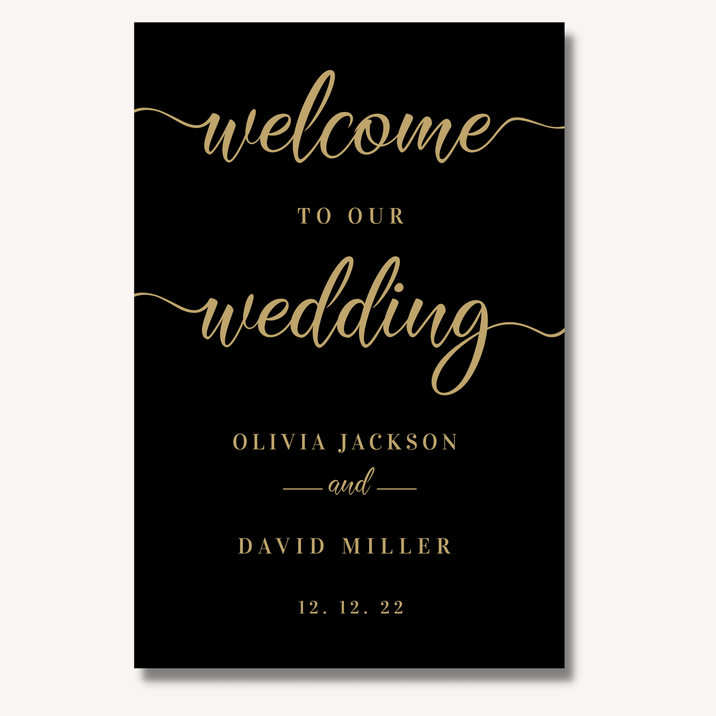 Elegant Black and Gold Wedding Stationery Bundle - Digital Doc Inc