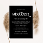 Quinceañera Sweet 16 Invitation - Digital Doc Inc