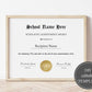 editable certificate Template Achievment Award Template