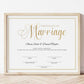 Wedding Marriage Certificate Design - Digital Doc Inc