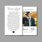 Funeral Program, Prayer Card, Easel Display, Memorial Bookmark & Phone Invitation Announcement Bundle - Digital Doc Inc