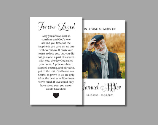 Prayer Card Funeral - Digital Doc Inc