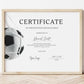 Football Award Certificate Template - Digital Doc Inc