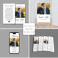 Funeral Program, Prayer Card, Easel Display, Memorial Bookmark & Phone Invitation Announcement Bundle - Digital Doc Inc