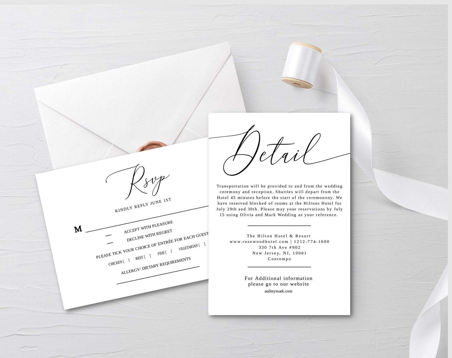 Simple Wedding Invitation Template - Digital Doc Inc